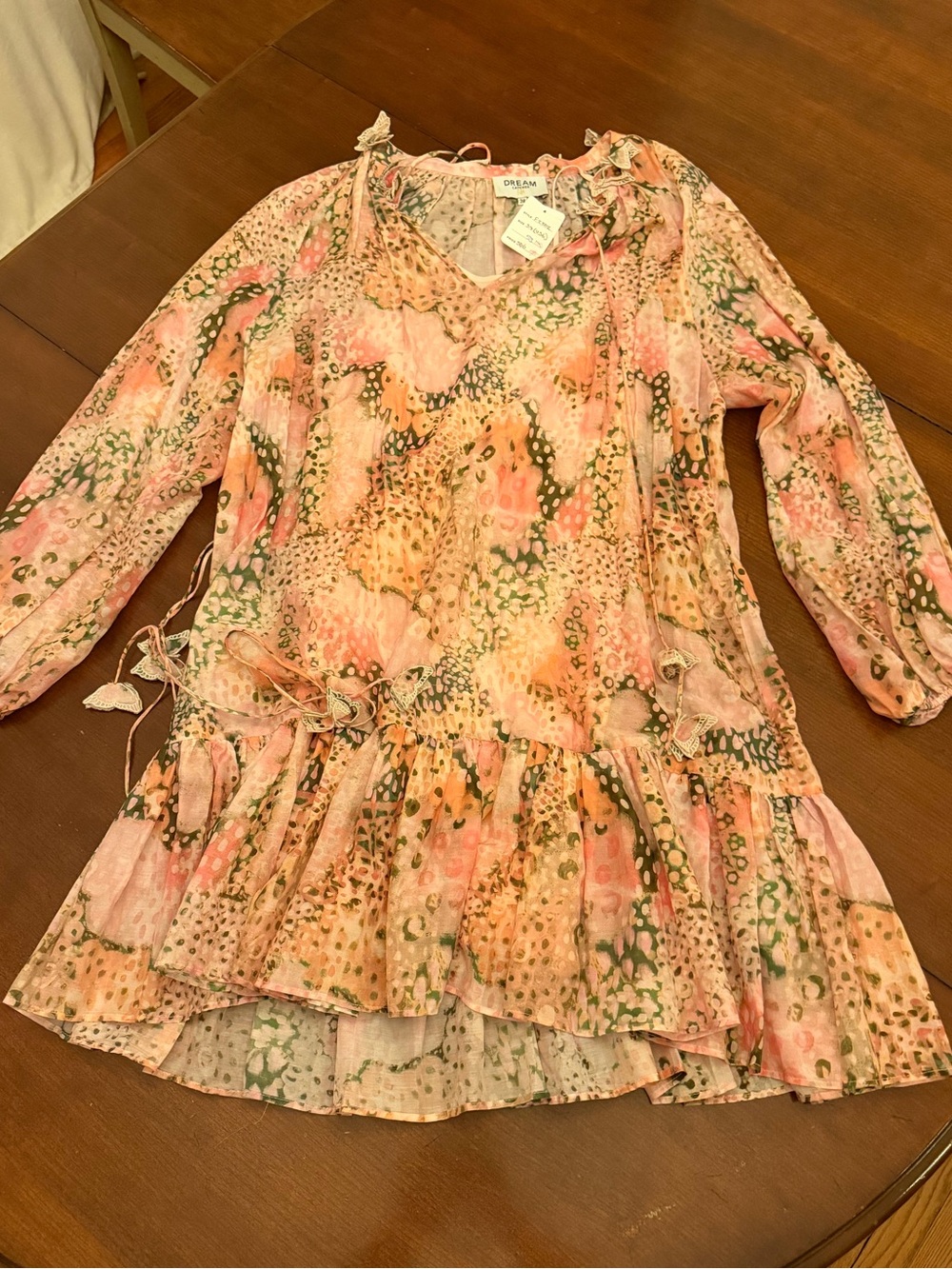 NWT Dream Catcher Silk Butterfly Dress Size 38